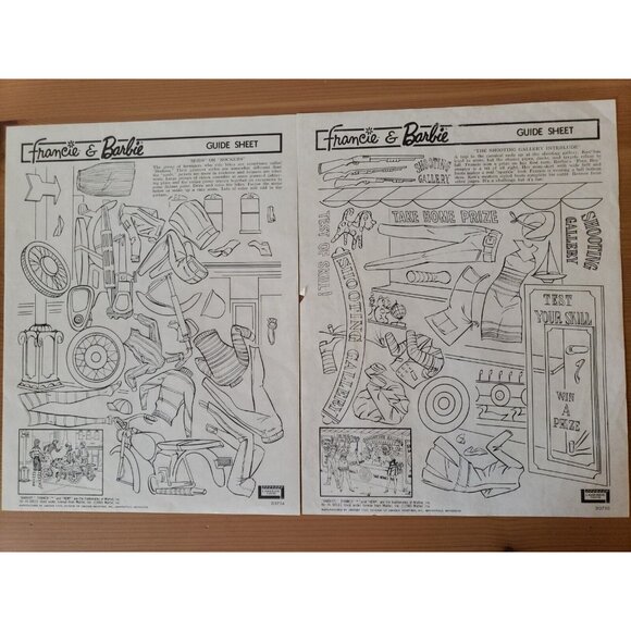 Barbie Ken Francie Fashion Designer Electric Drawing Set Guide Sheets Liddle Kid - Picture 5 of 14